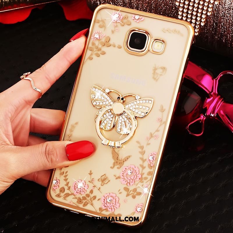 Etui Samsung Galaxy A5 2016 Silikonowe Gwiazda Ring Rhinestone Cienka Obudowa Tanie