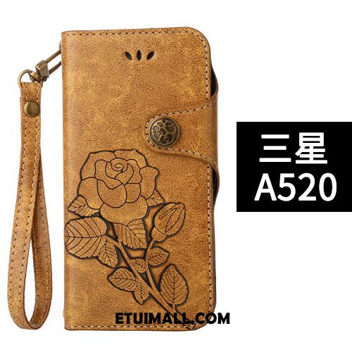 Etui Samsung Galaxy A5 2017 Biznes Vintage Karta Skórzany Futerał Portfel Futerał Oferta