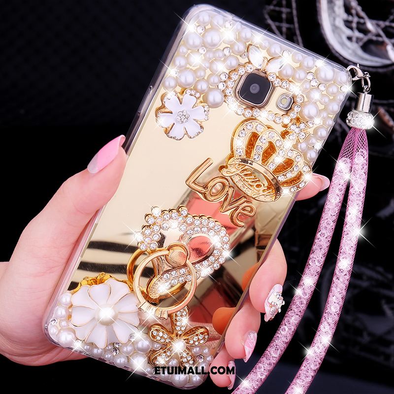 Etui Samsung Galaxy A5 2017 Mały Ochraniacz Rhinestone Gwiazda Różowe Złoto Futerał Kupię