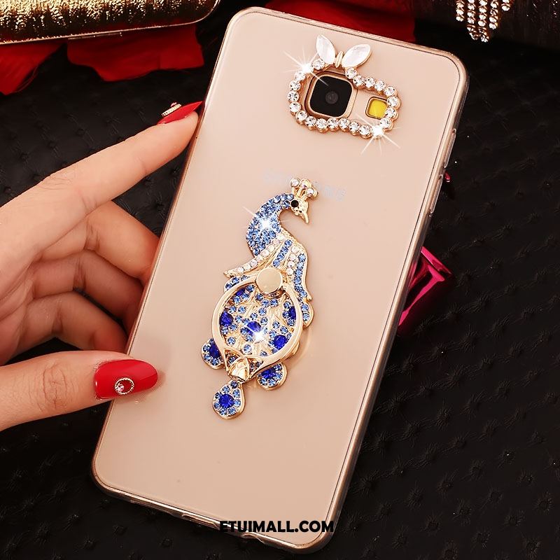 Etui Samsung Galaxy A5 2017 Moda Różowe Złoto Gwiazda Silikonowe Rhinestone Futerał Tanie