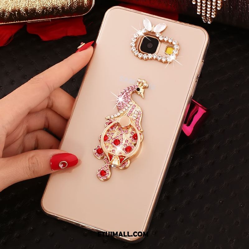 Etui Samsung Galaxy A5 2017 Moda Różowe Złoto Gwiazda Silikonowe Rhinestone Futerał Tanie