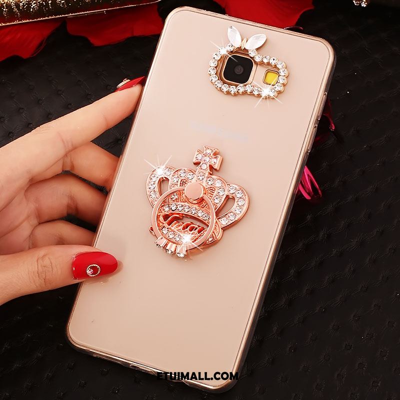 Etui Samsung Galaxy A5 2017 Moda Różowe Złoto Gwiazda Silikonowe Rhinestone Futerał Tanie