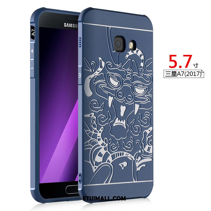 Etui Samsung Galaxy A5 2017 Osobowość Telefon Komórkowy Niebieski All Inclusive Relief Obudowa Sprzedam