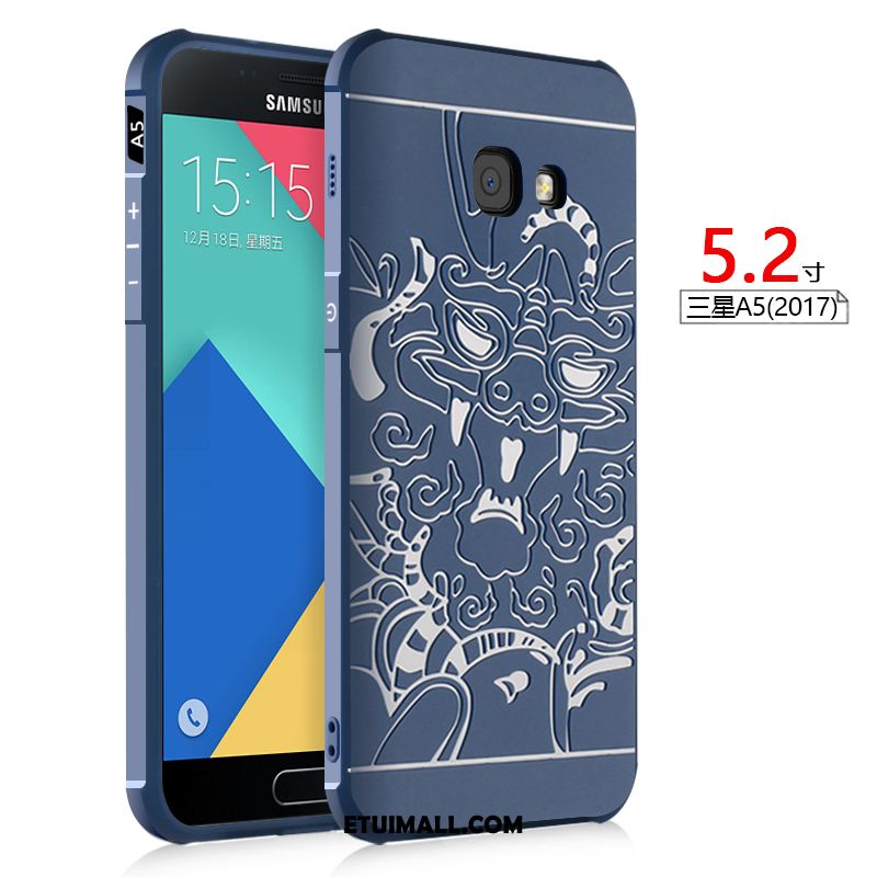 Etui Samsung Galaxy A5 2017 Osobowość Telefon Komórkowy Niebieski All Inclusive Relief Obudowa Sprzedam
