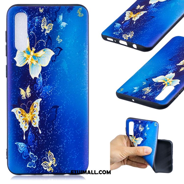 Etui Samsung Galaxy A50 Niebieski Silikonowe Anti-fall All Inclusive Gwiazda Pokrowce Sklep