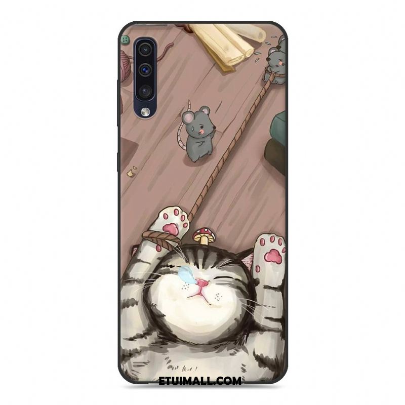 Etui Samsung Galaxy A50 Telefon Komórkowy Osobowość Tendencja Anti-fall Purpurowy Futerał Tanie