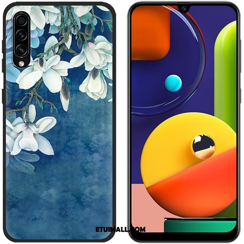 Etui Samsung Galaxy A50s Kolor Niebieski Płótno Ochraniacz Anti-fall Obudowa Sklep