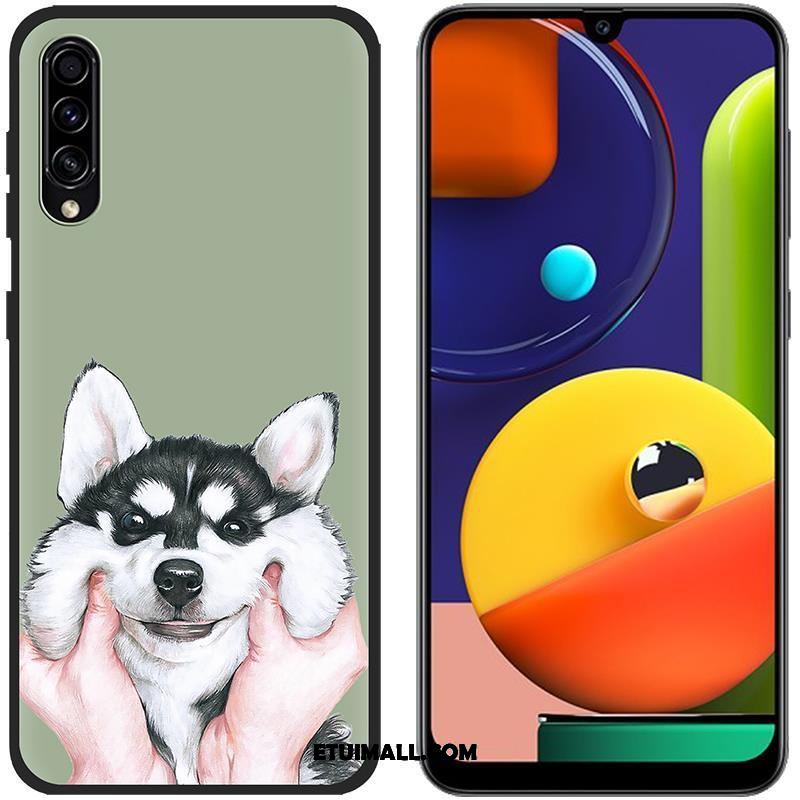 Etui Samsung Galaxy A50s Kolor Niebieski Płótno Ochraniacz Anti-fall Obudowa Sklep