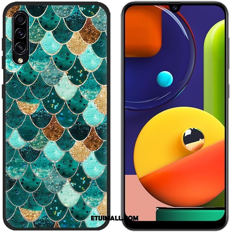 Etui Samsung Galaxy A50s Kolor Niebieski Płótno Ochraniacz Anti-fall Obudowa Sklep