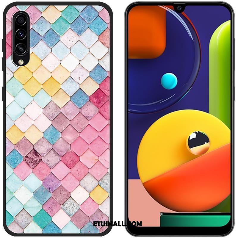 Etui Samsung Galaxy A50s Kolor Niebieski Płótno Ochraniacz Anti-fall Obudowa Sklep