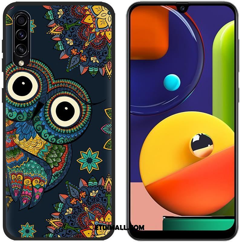 Etui Samsung Galaxy A50s Kolor Niebieski Płótno Ochraniacz Anti-fall Obudowa Sklep