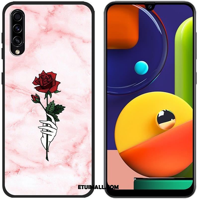 Etui Samsung Galaxy A50s Kolor Niebieski Płótno Ochraniacz Anti-fall Obudowa Sklep