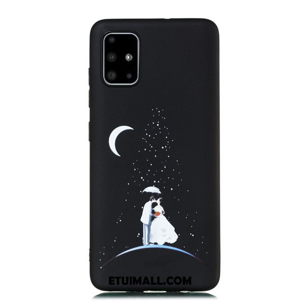 Etui Samsung Galaxy A51 Anti-fall Czarny All Inclusive Gwiazda Wiszące Ozdoby Pokrowce Na Sprzedaż