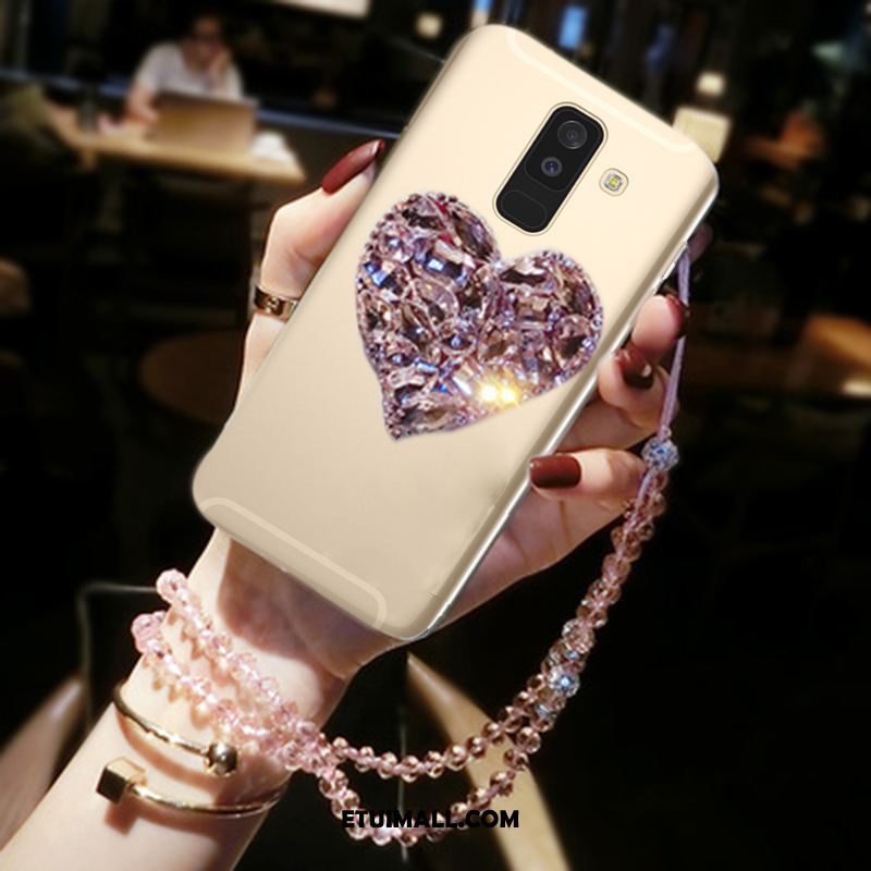 Etui Samsung Galaxy A6+ Anti-fall Rhinestone Złoto Telefon Komórkowy Gwiazda Pokrowce Kup