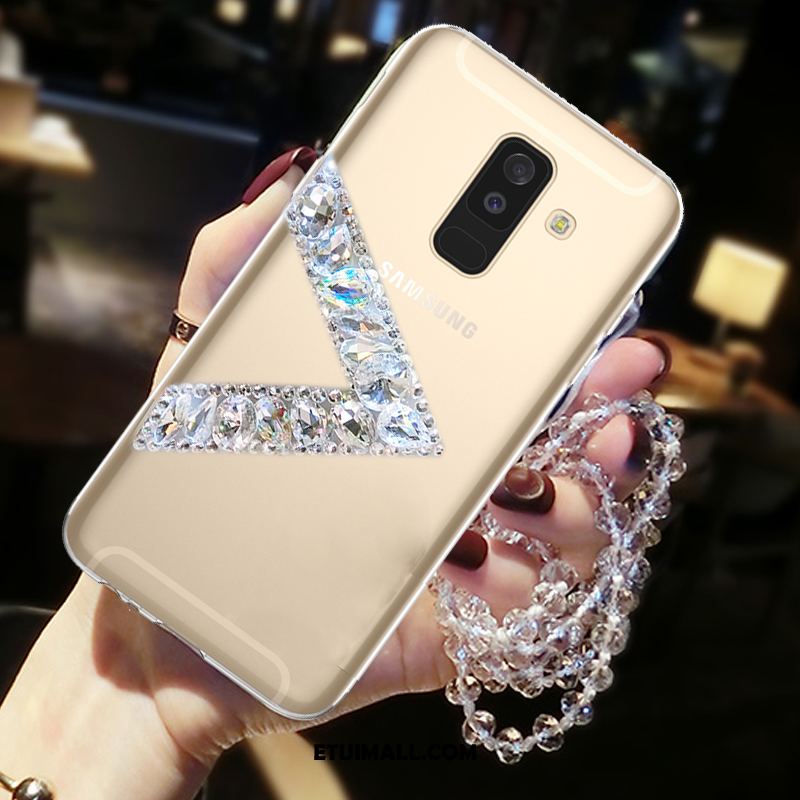 Etui Samsung Galaxy A6+ Anti-fall Rhinestone Złoto Telefon Komórkowy Gwiazda Pokrowce Kup