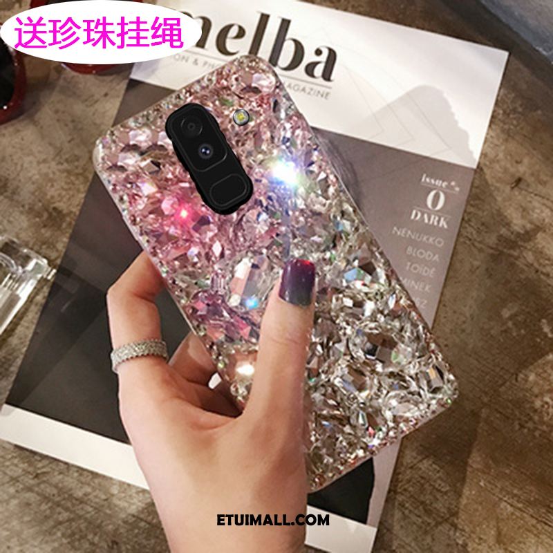 Etui Samsung Galaxy A6 Gwiazda Czerwony Ochraniacz Telefon Komórkowy Rhinestone Obudowa Sklep