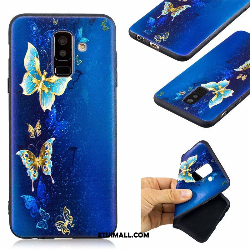 Etui Samsung Galaxy A6+ Niebieski Telefon Komórkowy Anti-fall Ochraniacz Piękny Obudowa Sklep
