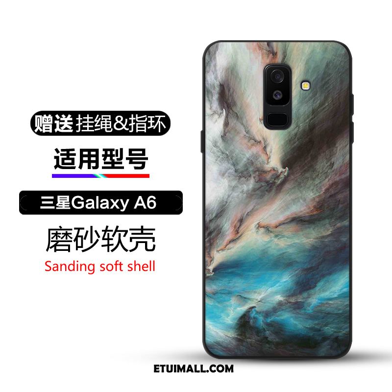 Etui Samsung Galaxy A6 Piękny Niebieski Gwiazda Ochraniacz Telefon Komórkowy Futerał Tanie