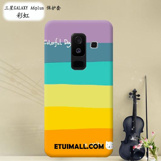 Etui Samsung Galaxy A6+ Silikonowe Ochraniacz Telefon Komórkowy All Inclusive Różowe Pokrowce Online