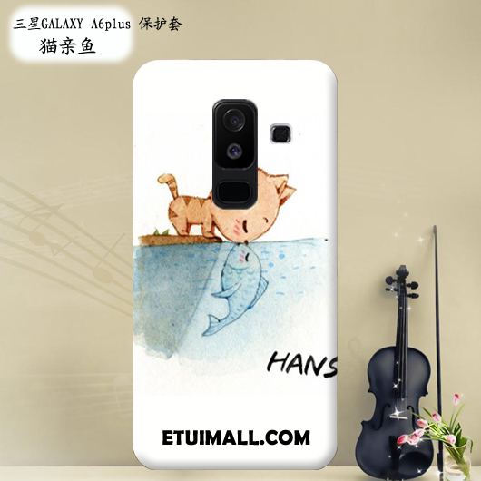Etui Samsung Galaxy A6+ Silikonowe Ochraniacz Telefon Komórkowy All Inclusive Różowe Pokrowce Online