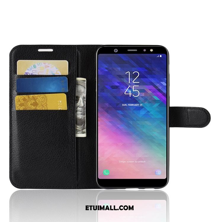 Etui Samsung Galaxy A6+ Wzór Portfel Gwiazda Skórzany Futerał Litchi Obudowa Kup