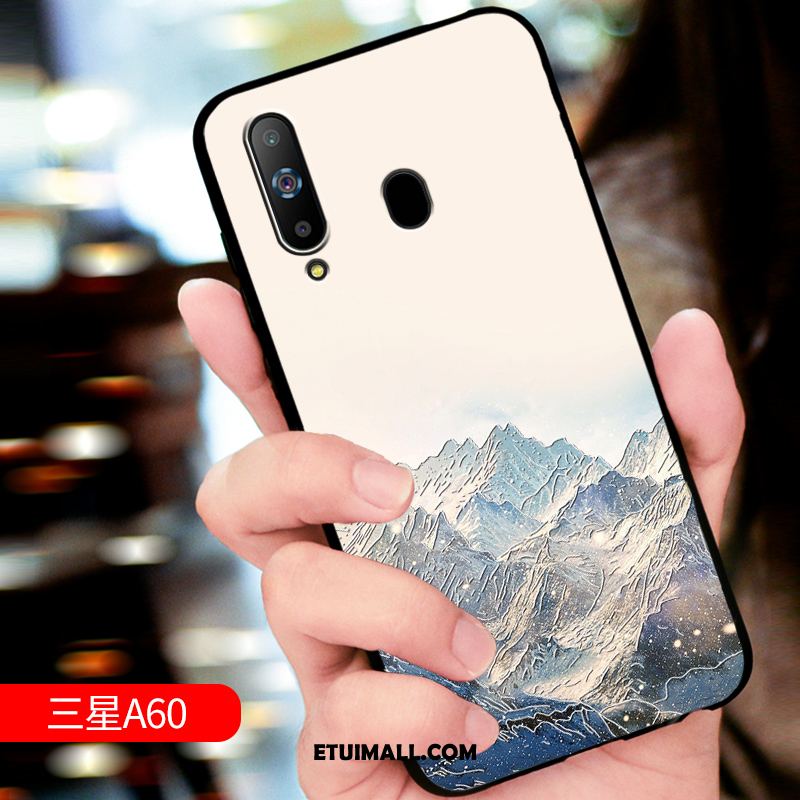 Etui Samsung Galaxy A60 Anti-fall Miękki Ochraniacz Telefon Komórkowy Relief Pokrowce Tanie