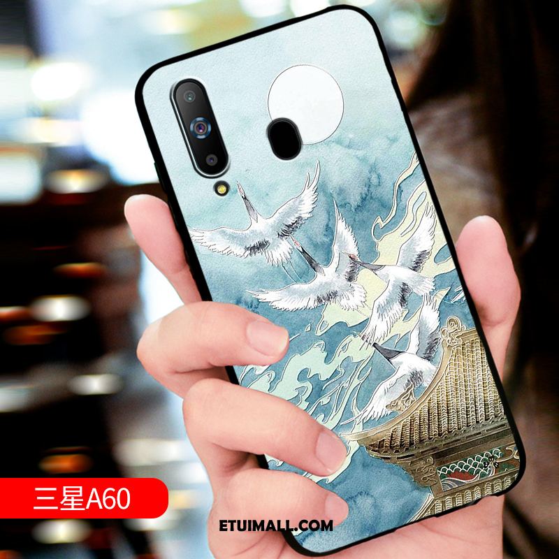 Etui Samsung Galaxy A60 Anti-fall Miękki Ochraniacz Telefon Komórkowy Relief Pokrowce Tanie