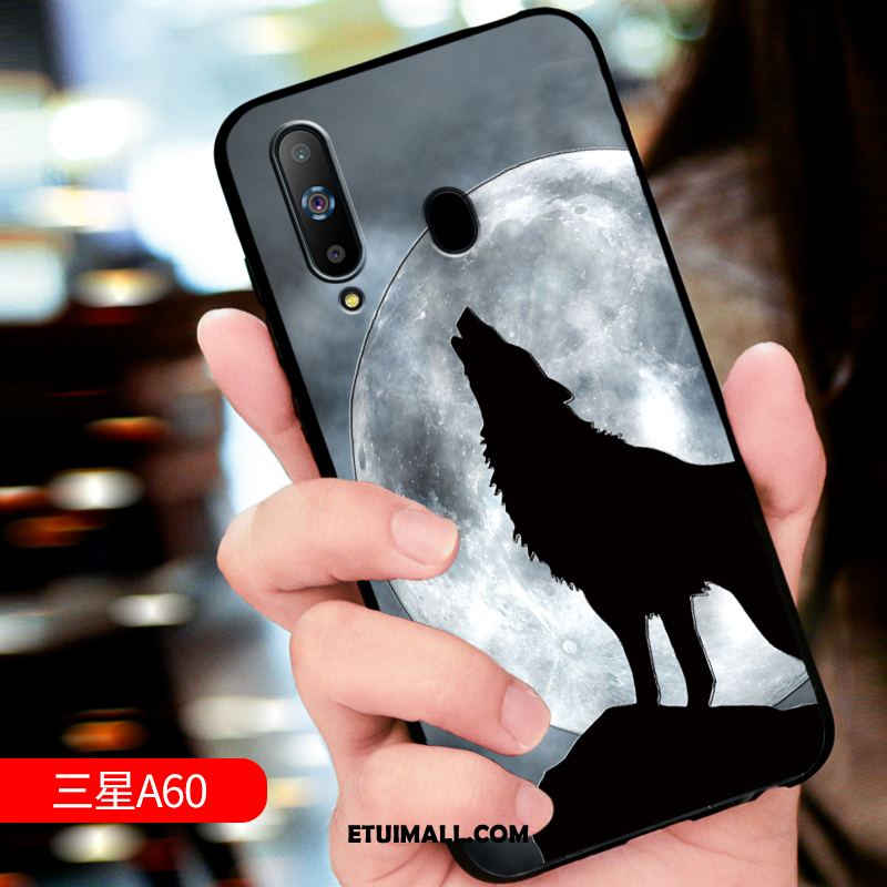 Etui Samsung Galaxy A60 Anti-fall Miękki Ochraniacz Telefon Komórkowy Relief Pokrowce Tanie