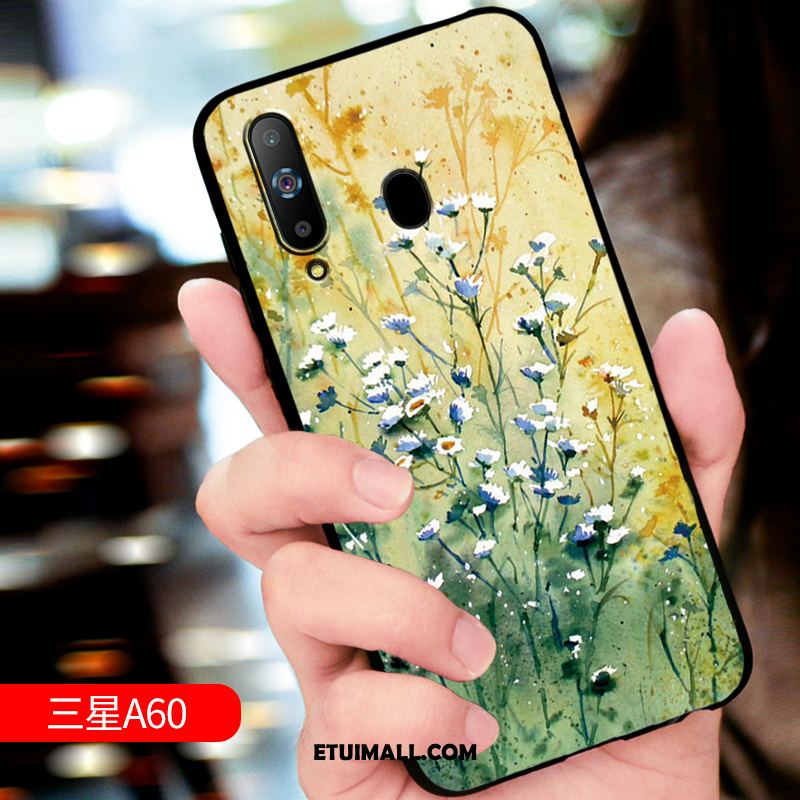 Etui Samsung Galaxy A60 Anti-fall Miękki Ochraniacz Telefon Komórkowy Relief Pokrowce Tanie