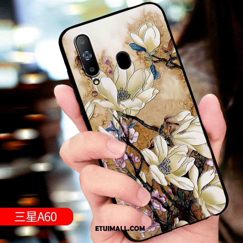 Etui Samsung Galaxy A60 Anti-fall Miękki Ochraniacz Telefon Komórkowy Relief Pokrowce Tanie