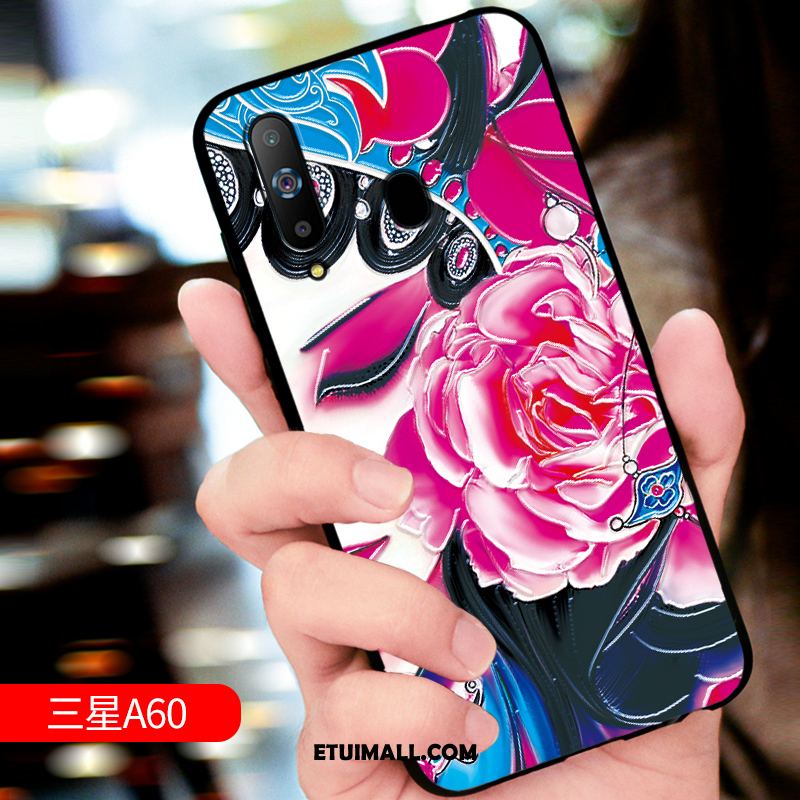 Etui Samsung Galaxy A60 Anti-fall Miękki Ochraniacz Telefon Komórkowy Relief Pokrowce Tanie