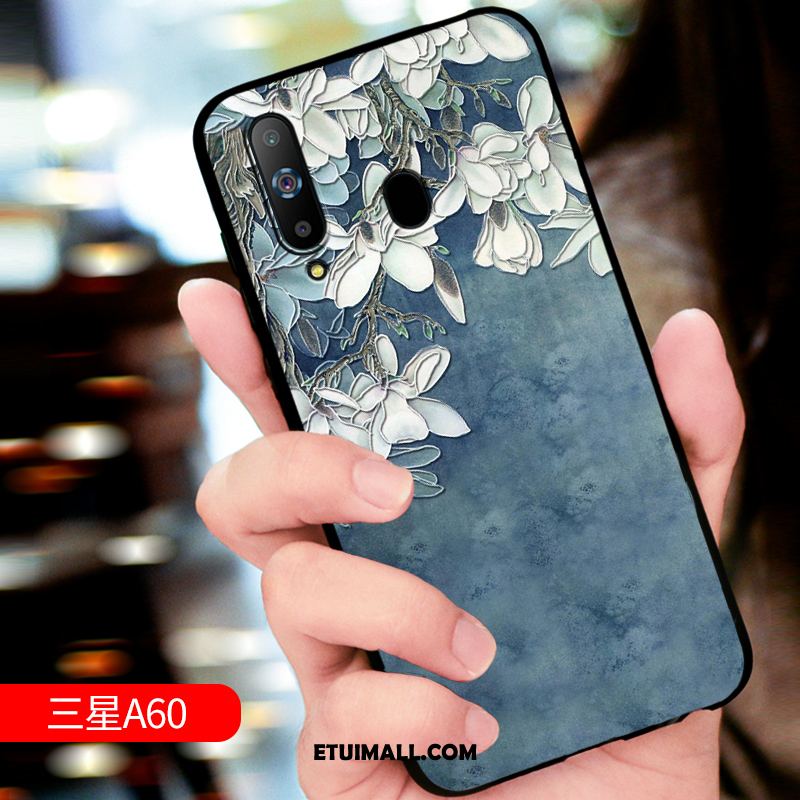 Etui Samsung Galaxy A60 Anti-fall Miękki Ochraniacz Telefon Komórkowy Relief Pokrowce Tanie