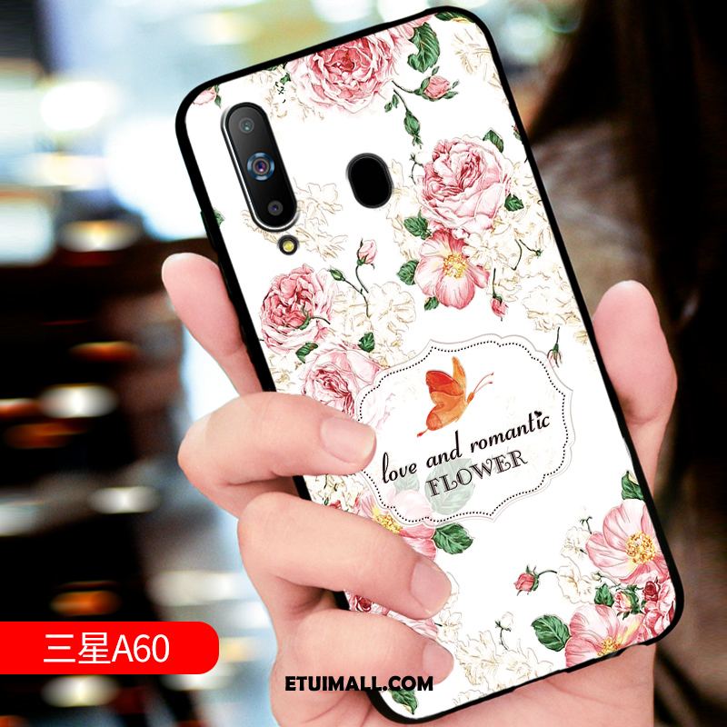 Etui Samsung Galaxy A60 Anti-fall Miękki Ochraniacz Telefon Komórkowy Relief Pokrowce Tanie