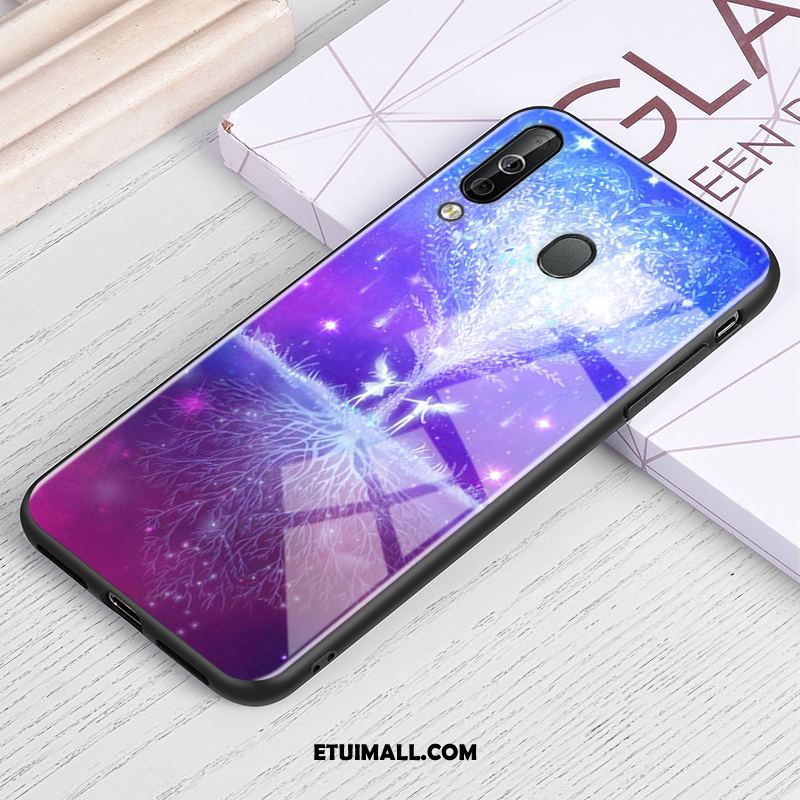 Etui Samsung Galaxy A60 Wiatr Szkło Filmy Gwiazda Ziarno Drewna Obudowa Tanie