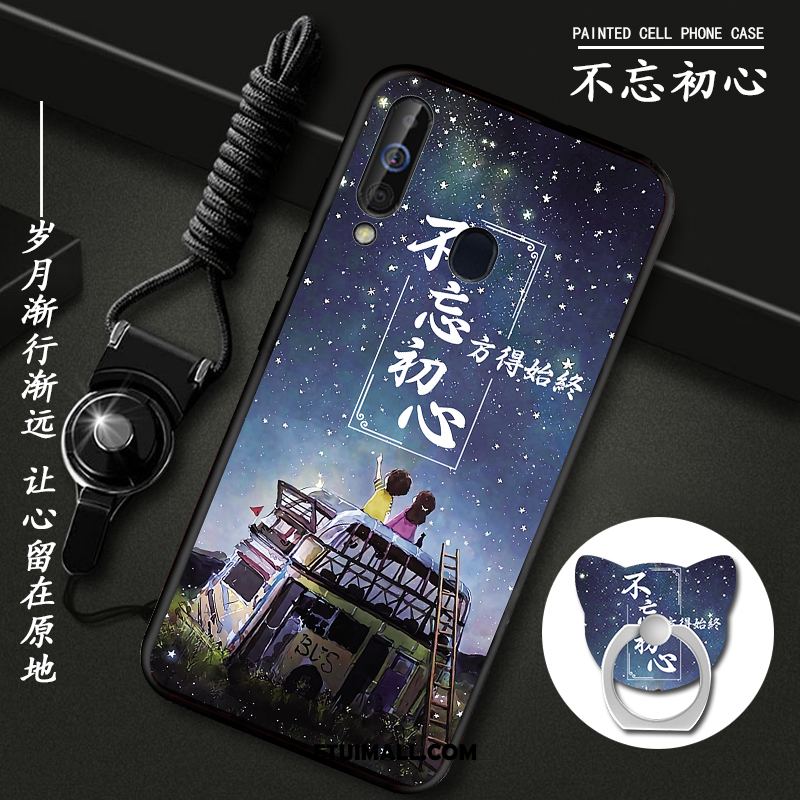 Etui Samsung Galaxy A60 Wspornik Purpurowy Miękki Czerwony Netto Ochraniacz Obudowa Kupię