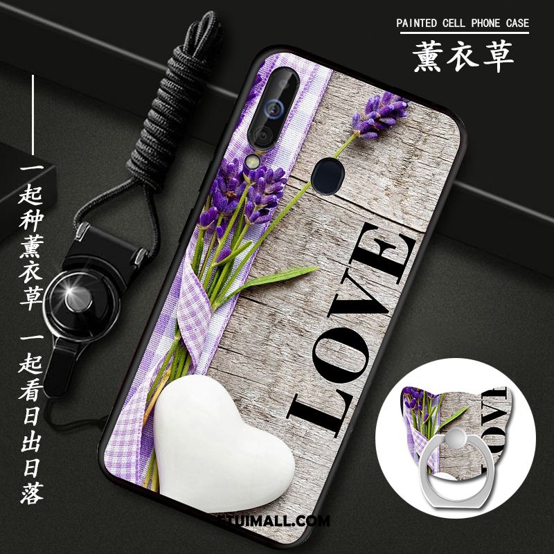 Etui Samsung Galaxy A60 Wspornik Purpurowy Miękki Czerwony Netto Ochraniacz Obudowa Kupię