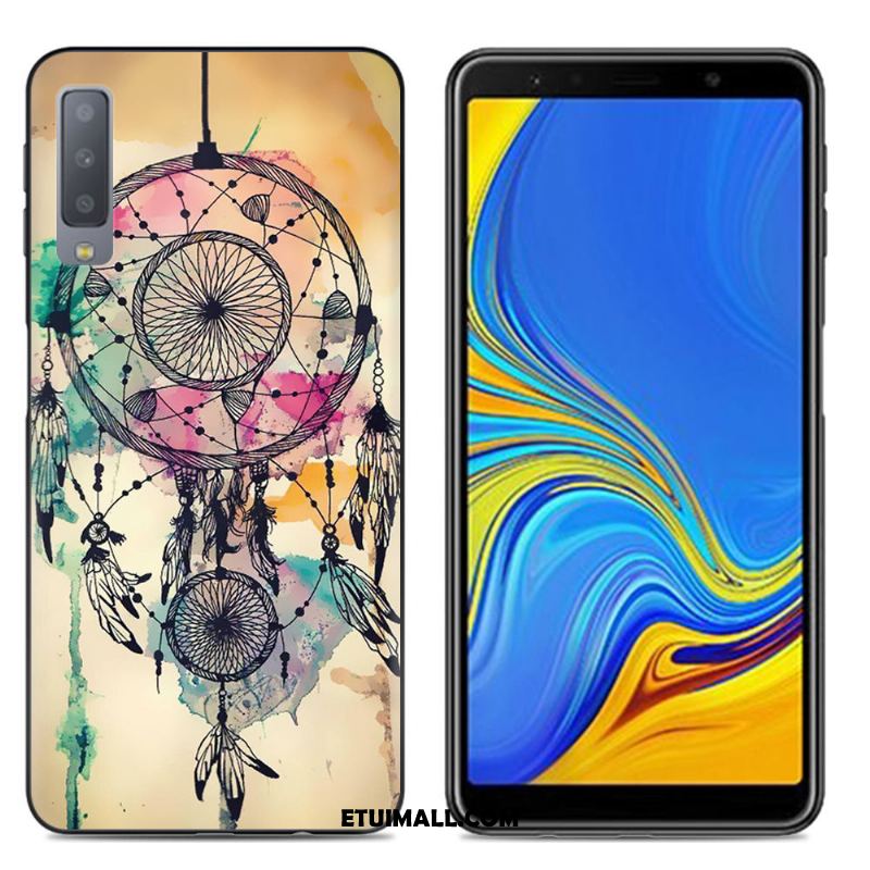 Etui Samsung Galaxy A7 2018 Anti-fall Miękki Kolor Różowe Gwiazda Futerał Na Sprzedaż