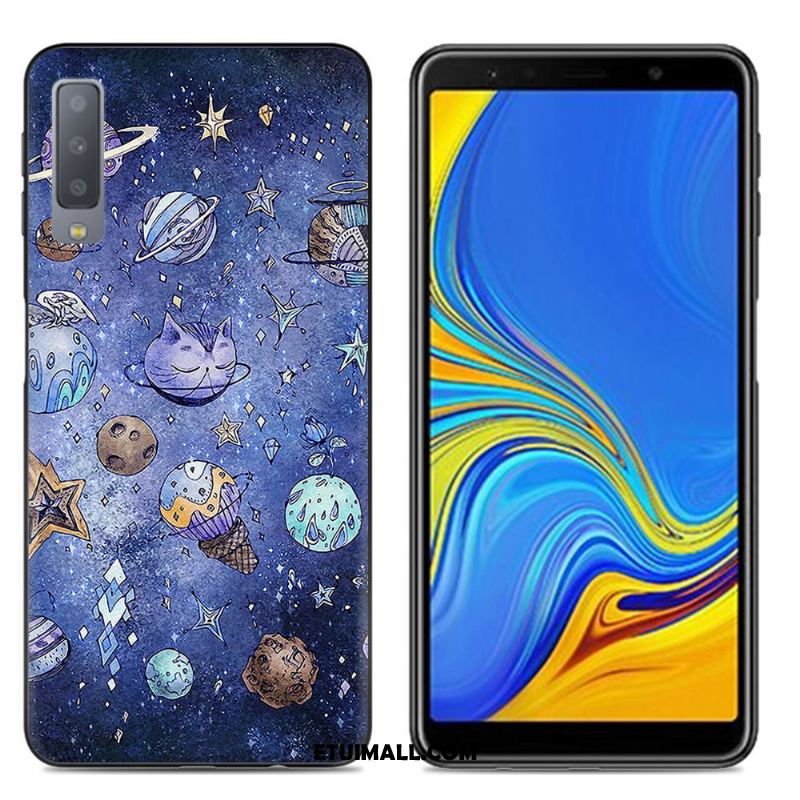 Etui Samsung Galaxy A7 2018 Anti-fall Miękki Kolor Różowe Gwiazda Futerał Na Sprzedaż