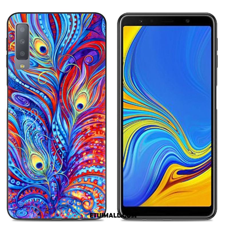 Etui Samsung Galaxy A7 2018 Anti-fall Miękki Kolor Różowe Gwiazda Futerał Na Sprzedaż