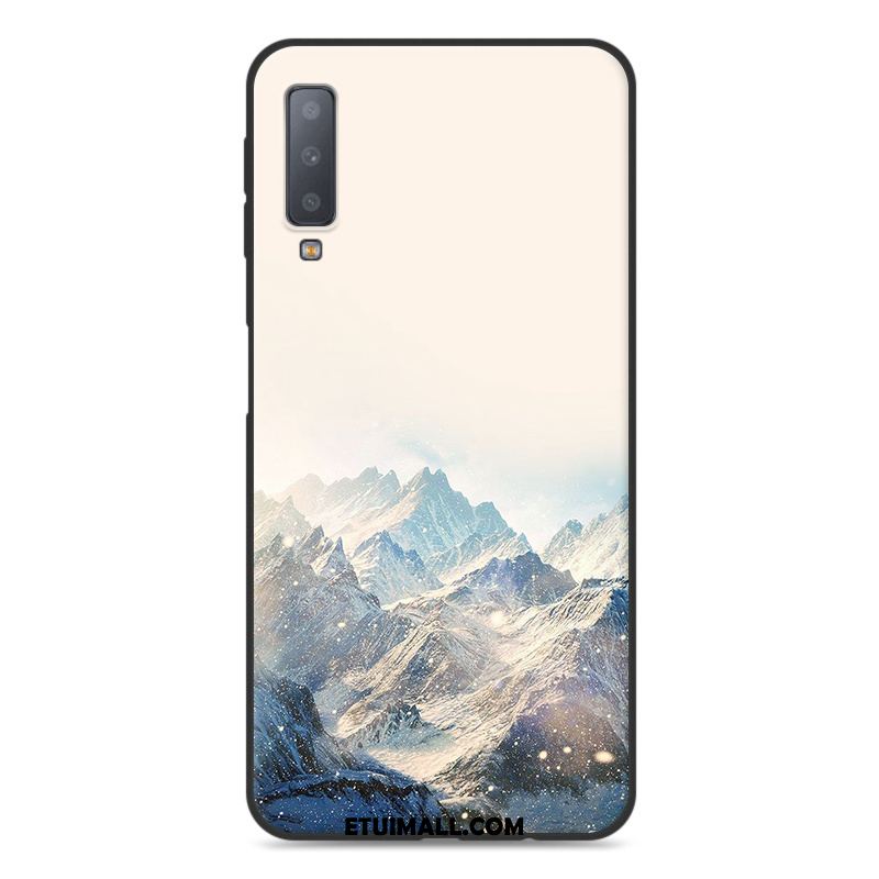 Etui Samsung Galaxy A7 2018 Kreskówka Anti-fall Ochraniacz Niebieski Telefon Komórkowy Obudowa Tanie