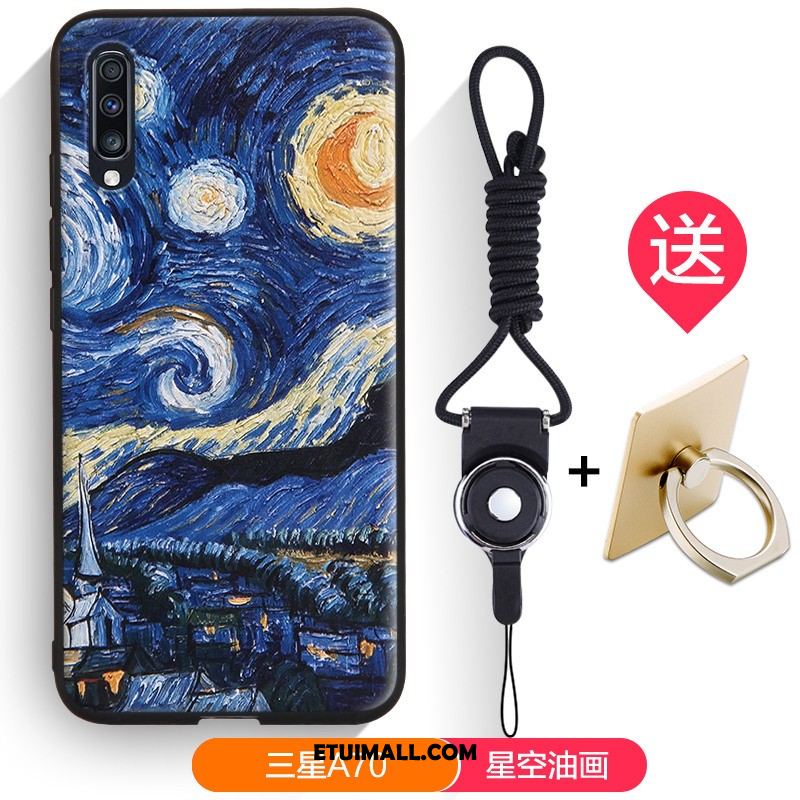 Etui Samsung Galaxy A70 Kreskówka Telefon Komórkowy Relief Miękki Gwiazda Obudowa Oferta