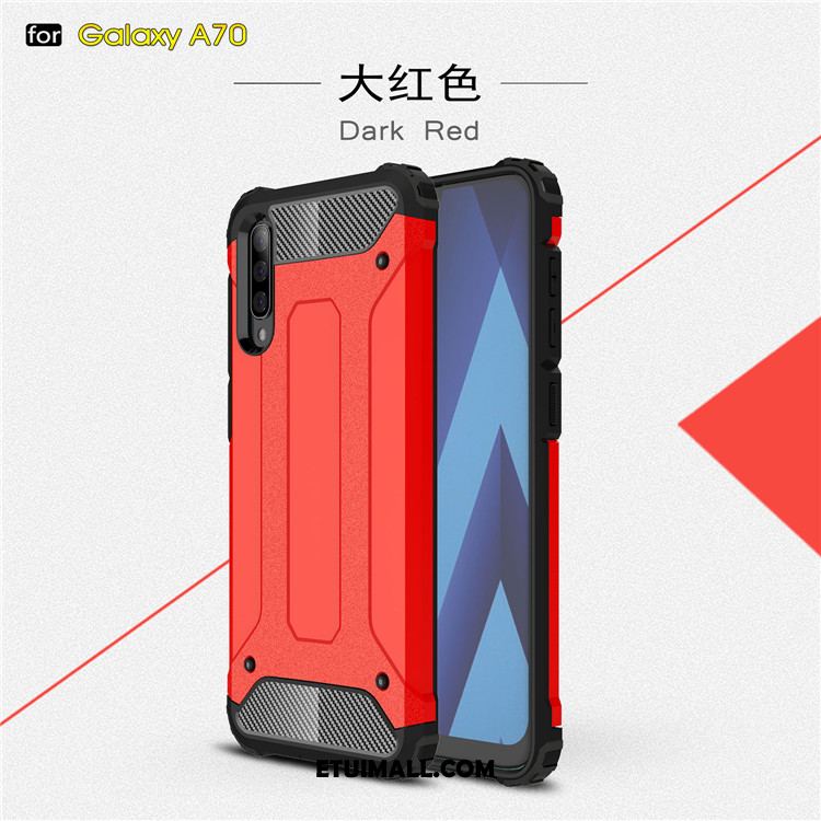 Etui Samsung Galaxy A70 Ochraniacz Miękki Trudno Niebieski Anti-fall Pokrowce Kup