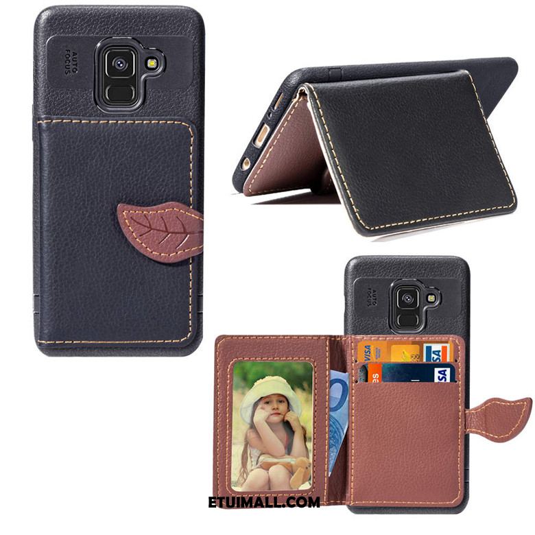 Etui Samsung Galaxy A8 2018 Anti-fall Portfel Silikonowe Gwiazda Wspornik Pokrowce Kup