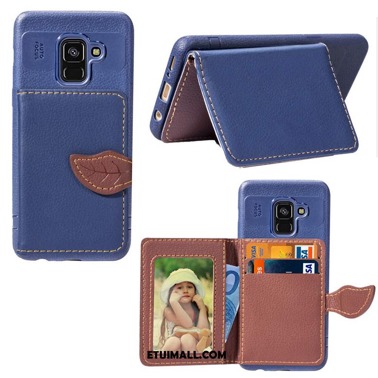 Etui Samsung Galaxy A8 2018 Anti-fall Portfel Silikonowe Gwiazda Wspornik Pokrowce Kup