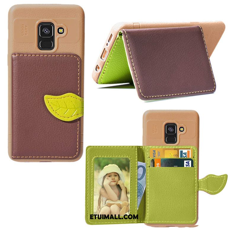 Etui Samsung Galaxy A8 2018 Anti-fall Portfel Silikonowe Gwiazda Wspornik Pokrowce Kup