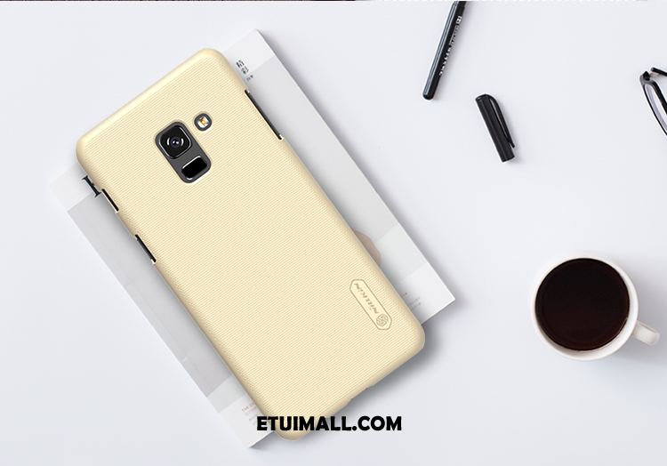 Etui Samsung Galaxy A8 2018 Nubuku Antypoślizgowe Telefon Komórkowy Gwiazda Czarny Futerał Sklep