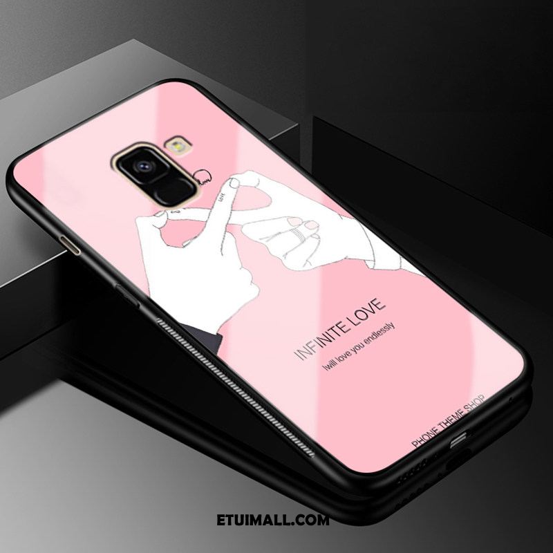 Etui Samsung Galaxy A8 2018 Osobowość Ochraniacz Gwiazda Czarny Szkło Futerał Tanie