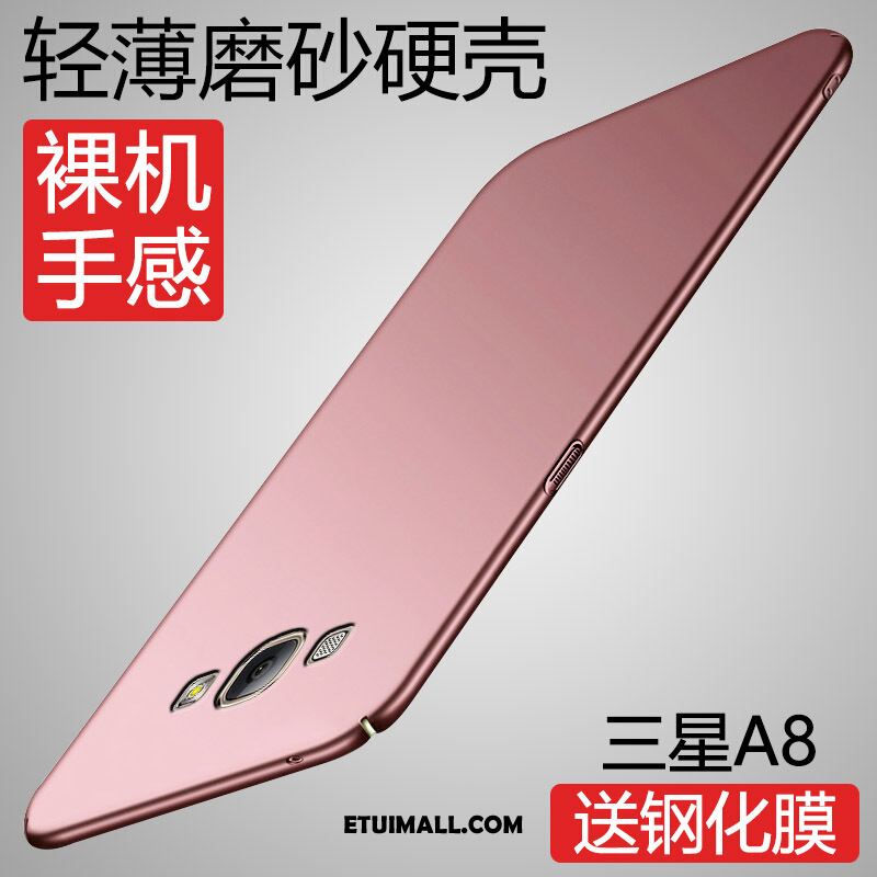 Etui Samsung Galaxy A8 Gwiazda Nubuku Filmy Trudno Czarny Pokrowce Tanie