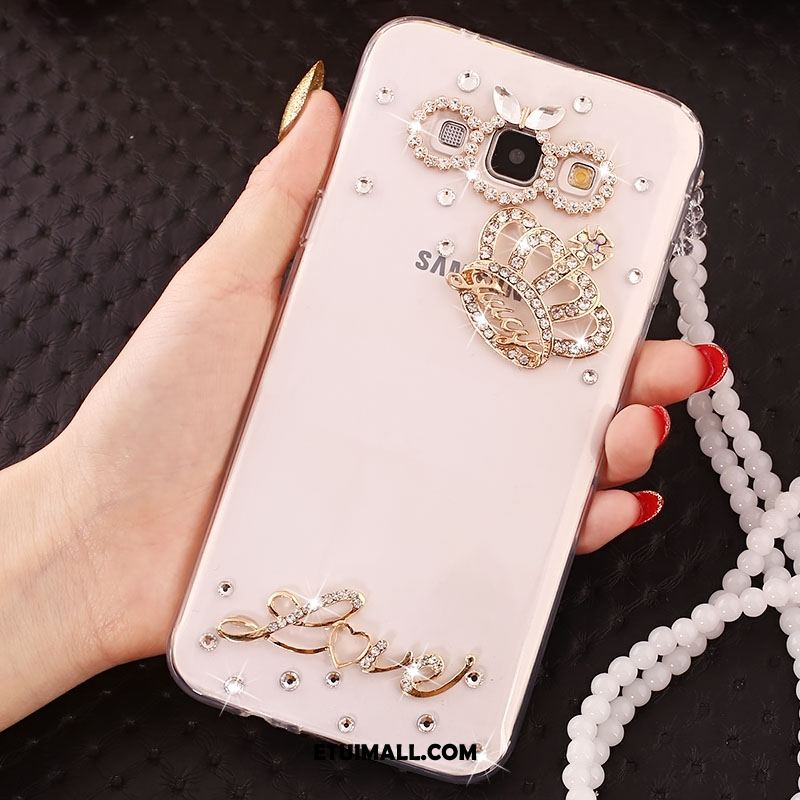 Etui Samsung Galaxy A8 Przezroczysty Siatkowe Miękki Rhinestone Telefon Komórkowy Futerał Tanie