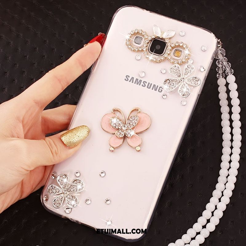 Etui Samsung Galaxy A8 Przezroczysty Siatkowe Miękki Rhinestone Telefon Komórkowy Futerał Tanie